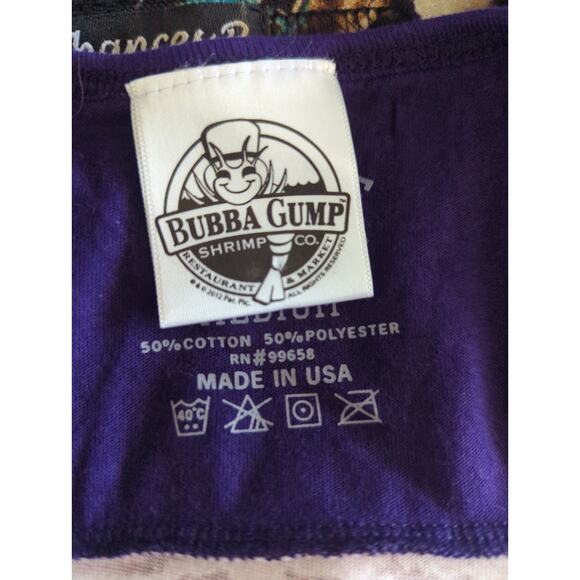 Bubba Gump Blue 84 Maui Racerback Tank - Size M - Scoop Neck Athleisure Athletic - Picture 9 of 9